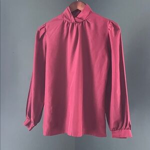 Women's Elegant Red Blouse vintage